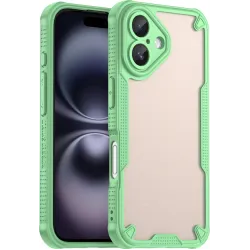 Coque arrière Phonesta Shockproof Armor pour Apple iPhone 16 - Vert