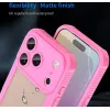 Coque arrière Phonesta Shockproof Armor pour Apple iPhone 17 Pro - Rose 10