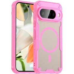 Coque arrière Phonesta Shockproof Armor avec MagSafe pour Google Pixel 10 - Rose