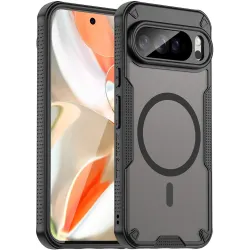 Coque arrière Phonesta Shockproof Armor avec MagSafe pour Google Pixel 10 Pro XL - Noir