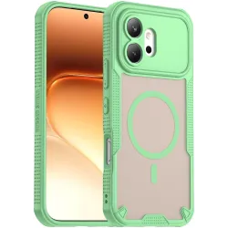 Coque arrière Phonesta Shockproof Armor avec MagSafe pour HONOR 600 - Vert