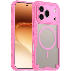 Coque arrière Phonesta Shockproof Armor avec MagSafe pour HONOR 600 Pro - Rose