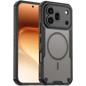 Coque arrière Phonesta Shockproof Armor avec MagSafe pour HONOR 600 Pro - Noir