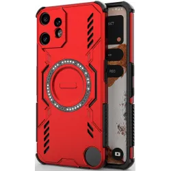 Coque arrière Phonesta Shield Armor avec MagSafe pour Nothing CMF Phone 2 Pro - Rouge