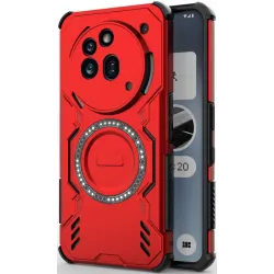Coque arrière Phonesta Shield Armor avec MagSafe pour Nothing Phone (3a) Pro - Rouge