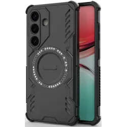 Coque arrière Phonesta Shield Armor avec MagSafe pour Samsung Galaxy S26 - Noir