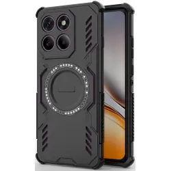 Coque arrière Phonesta Shield Armor avec MagSafe pour Motorola Edge 60 Pro - Noir