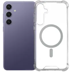 Coque arrière Phonesta Shockproof MagSafe pour Samsung Galaxy S25 Plus/S24 Plus - Transparent
