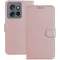 Coque portefeuille Phonesta Smooth Skin pour Motorola Edge 60 Neo/Edge 50 Neo / ThinkPhone 25 - Or rose