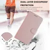 Coque portefeuille Phonesta Smooth Skin pour Oppo Reno13 - Or rose 3