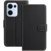 Coque portefeuille Phonesta Smooth Skin pour Oppo Reno13 - Noir