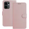 Coque portefeuille Phonesta Smooth Skin pour Oppo Reno13 F 4G/5G / Reno13 FS 5G - Or rose