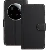 Coque portefeuille Phonesta Smooth Skin pour Xiaomi 15 Ultra - Noir 0