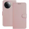 Coque portefeuille Phonesta Smooth Skin pour Xiaomi Poco F7 Pro/F7 Ultra - Or rose