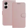 Coque portefeuille Phonesta Smooth Skin pour Xiaomi Poco X7 Pro - Or rose 0