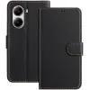 Coque portefeuille Phonesta Smooth Skin pour Xiaomi Poco X7 Pro - Noir