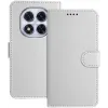 Coque portefeuille Phonesta Smooth Skin pour Xiaomi Redmi Note 14 Pro 4G - Argent 0