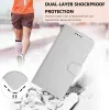 Coque portefeuille Phonesta Smooth Skin pour Xiaomi Redmi Note 14 5G / Xiaomi Poco M7 Pro - Argent 2