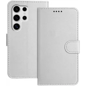 Coque portefeuille Phonesta Smooth Skin pour Samsung Galaxy S25 Ultra - Argent