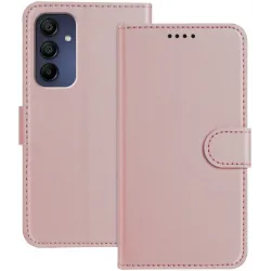 Coque portefeuille Phonesta Smooth Skin pour Samsung Galaxy A16 - Or rose