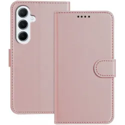 Coque portefeuille Phonesta Smooth Skin pour Samsung Galaxy A26 - Or rose