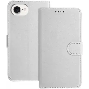 Coque portefeuille Phonesta Smooth Skin pour Apple iPhone 17e/16e - Argent