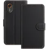Coque portefeuille Phonesta Smooth Skin pour Samsung Galaxy Xcover 7 - Noir
