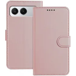 Coque portefeuille Phonesta Smooth Skin pour OnePlus Nord 4 - Or rose