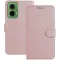 Coque portefeuille Phonesta Smooth Skin pour Motorola Moto G35 - Or rose