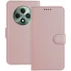 Coque portefeuille Phonesta Smooth Skin pour Oppo Reno12 F/Reno12 FS - Or rose 0