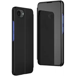 Coque à rabat Phonesta Smart Mirror View pour Apple iPhone 17e/16e - Noir