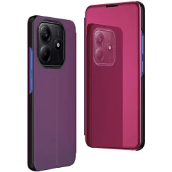 Coque à rabat Phonesta Smart Mirror View pour Xiaomi Redmi Note 14 4G - Violet