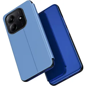Coque à rabat Phonesta Smart Mirror View pour Xiaomi Redmi Note 14 5G - Bleu