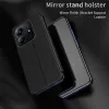 Coque à rabat Phonesta Smart Mirror View pour Xiaomi Redmi Note 14 5G - Violet 1