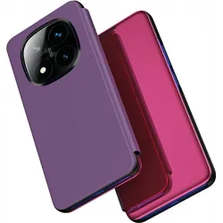 Coque à rabat Phonesta Smart Mirror View pour Xiaomi Redmi Note 14 Pro Plus - Violet