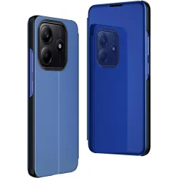 Coque à rabat Phonesta Smart Mirror View pour Xiaomi Redmi Note 14 4G 164.8mm - Bleu