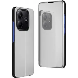 Coque à rabat Phonesta Smart Mirror View pour Xiaomi Redmi Note 14 4G 164.8mm - Argent