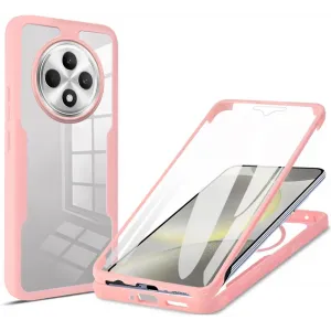 Coque intégrale Phonesta Slim Protect 360 protecteur d'écran pour Oppo Reno12 F/Reno12 FS - Rose