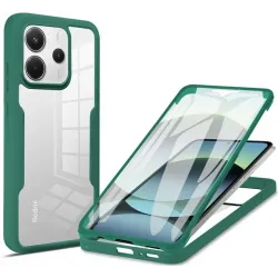 Coque intégrale Phonesta Slim Protect 360 protecteur d'écran pour Xiaomi Redmi Note 14 4G - Vert