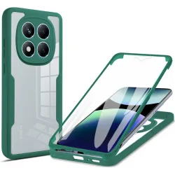 Coque intégrale Phonesta Slim Protect 360 protecteur d'écran pour Xiaomi Redmi Note 14 Pro 4G - Vert
