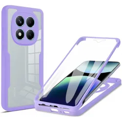 Coque intégrale Phonesta Slim Protect 360 protecteur d'écran pour Xiaomi Redmi Note 14 Pro 4G - Violet