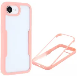 Coque intégrale Phonesta Slim Protect 360 protecteur d'écran pour Apple iPhone 17e/16e - Rose
