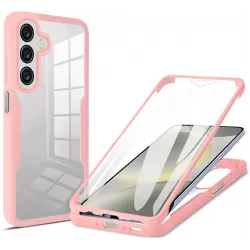 Coque intégrale Phonesta Slim Protect 360 protecteur d'écran pour Samsung Galaxy A26 - Rose
