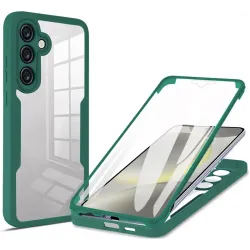 Coque intégrale Phonesta Slim Protect 360 protecteur d'écran pour Samsung Galaxy S24 FE - Vert