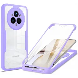 Coque intégrale Phonesta Slim Protect 360 protecteur d'écran pour Realme 14 Pro Plus - Violet