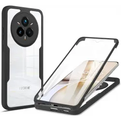 Coque intégrale Phonesta Slim Protect 360 protecteur d'écran pour Realme 14 Pro Plus - Noir