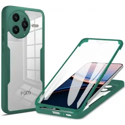 Coque intégrale Phonesta Slim Protect 360 protecteur d'écran pour Xiaomi Poco F7 Ultra - Vert