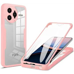 Coque intégrale Phonesta Slim Protect 360 protecteur d'écran pour Xiaomi Poco F7 Ultra - Rose