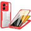 Coque intégrale Phonesta Slim Protect 360 protecteur d'écran pour Xiaomi Poco M7 Pro - Rouge 0