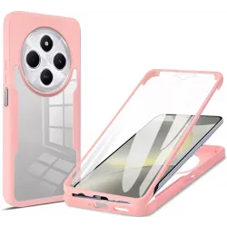 Coque intégrale Phonesta Slim Protect 360 protecteur d'écran pour Xiaomi Redmi 14C / Xiaomi Poco C75 - Rose